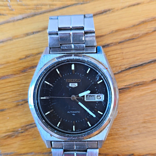 Seiko automatic black dial - 5, dial"