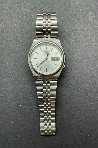 Seiko automatic silver dial - seiko,