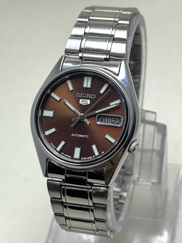 Seiko automatic 7009 brown - seiko,