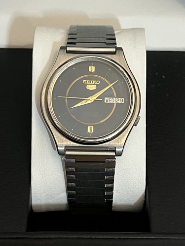Seiko 7009 3170 black dial - seiko,