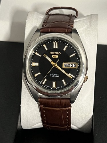 Seiko 7s26 03b0 black - seiko, 5