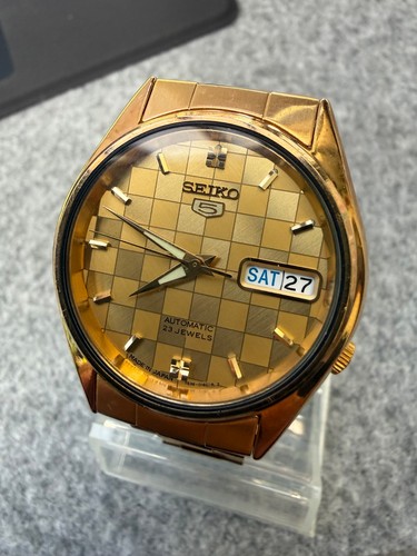 Seiko automatic gold tone - seiko, 5