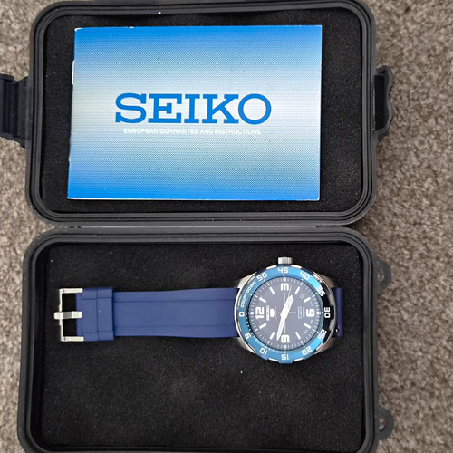 Seiko automatic blue dial - 5,